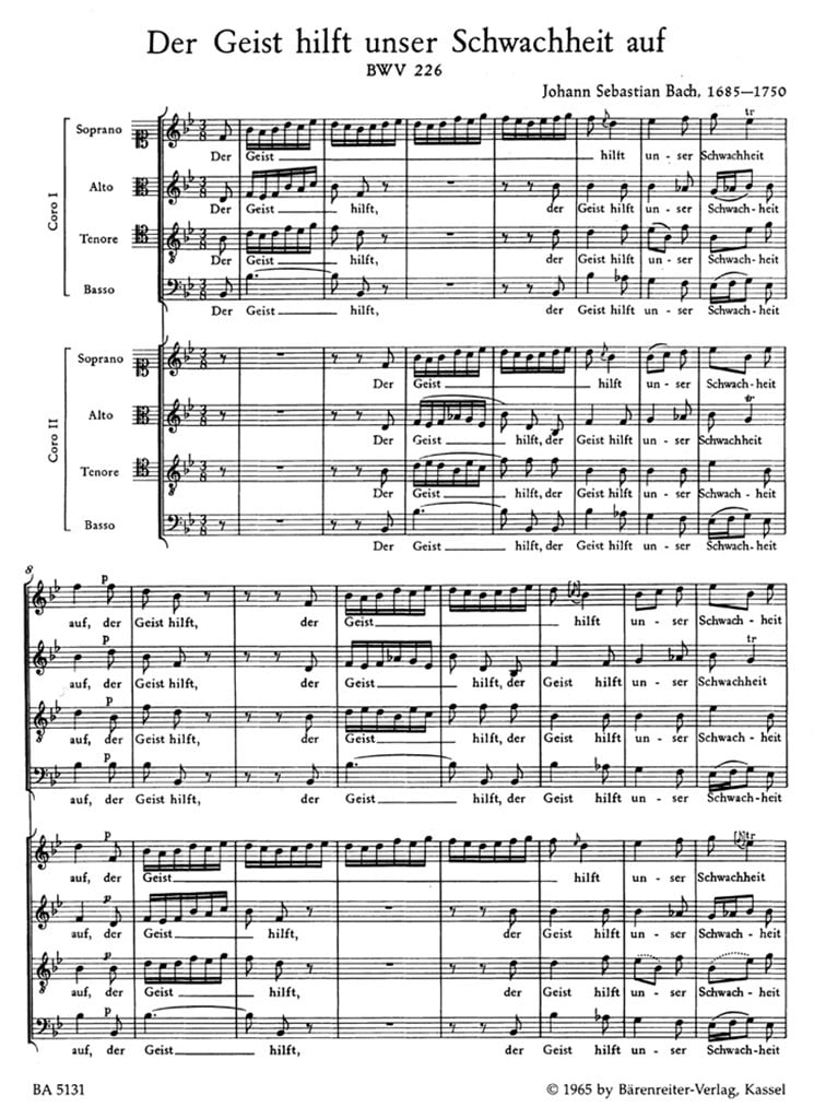 Motet 2 BWV226